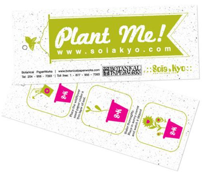 Soia & Kyo featuring plantable gift tag